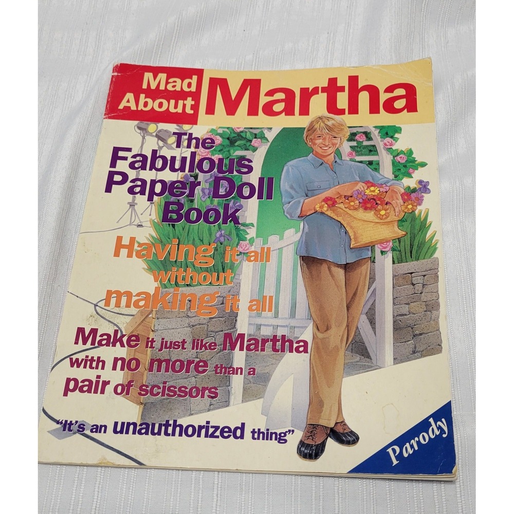 Mad About Martha The Fabulous Paper Doll Book 1996 First Edition Parody Stewart